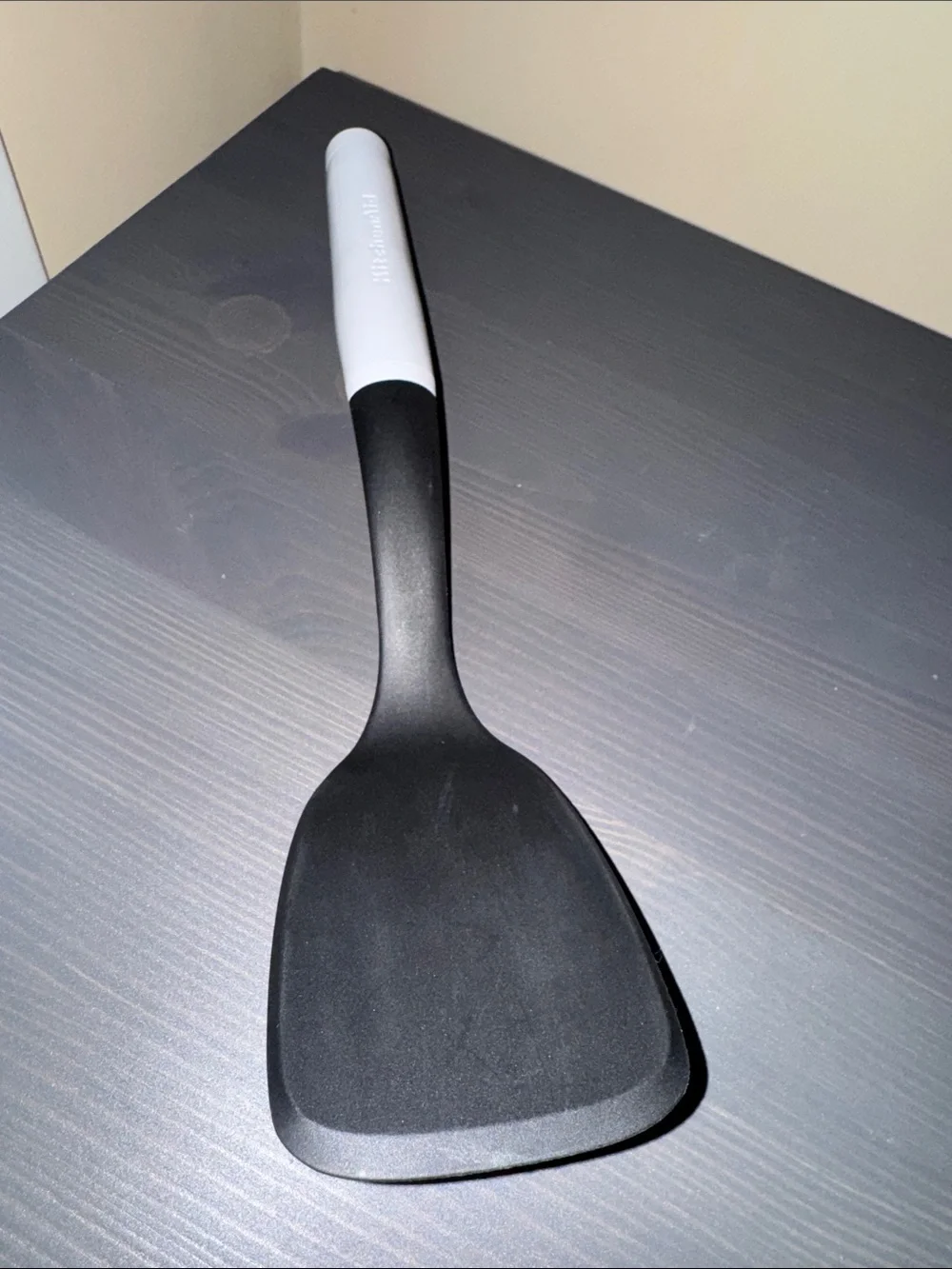KitchenAid almond white cream & black kitchen utensil heavy duty spatula